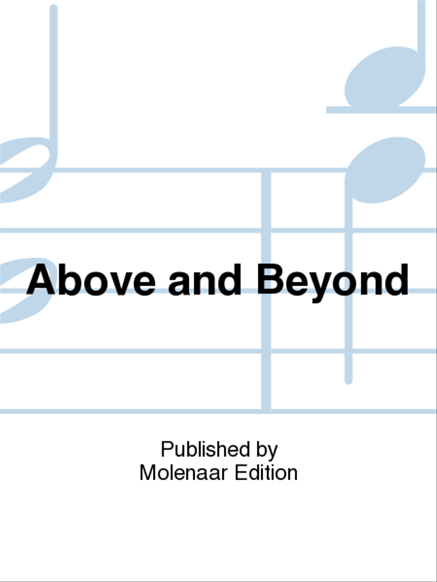 Above and Beyond Above and Beyond Concert Band scores gallery preview page 1