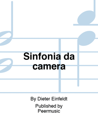Book cover for Sinfonia da camera