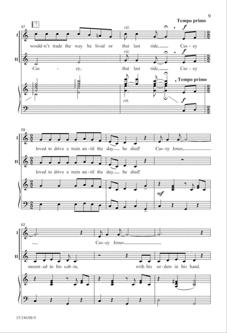 Casey Jones 2-Part scores gallery preview page 10