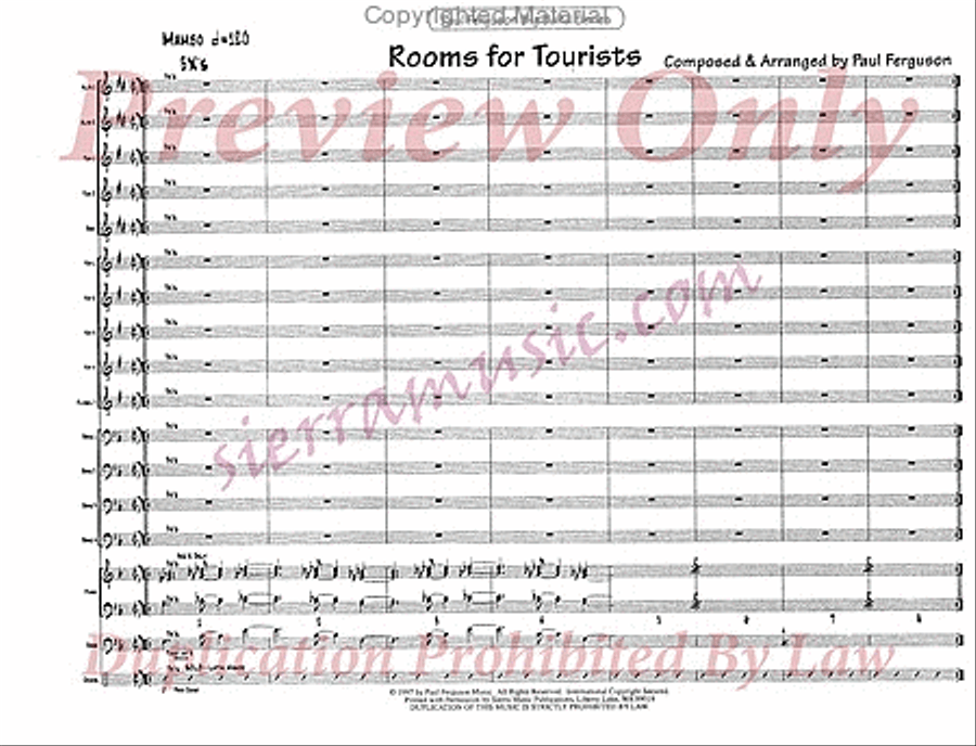 Rooms For Tourists Rooms For Tourists Jazz Ensemble scores gallery preview page 2