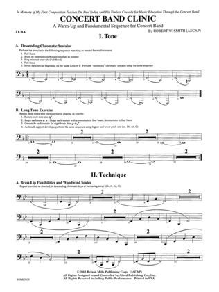 Concert Band Clinic (A Warm-Up and Fundamental Sequence for Concert Band): Tuba