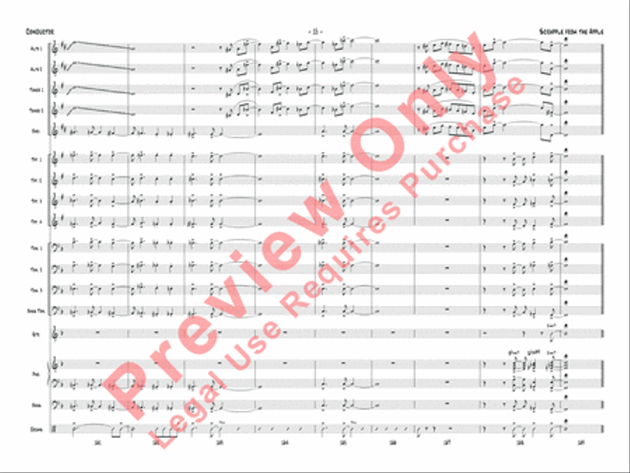 Scrapple from the Apple Jazz Ensemble scores gallery preview page 18