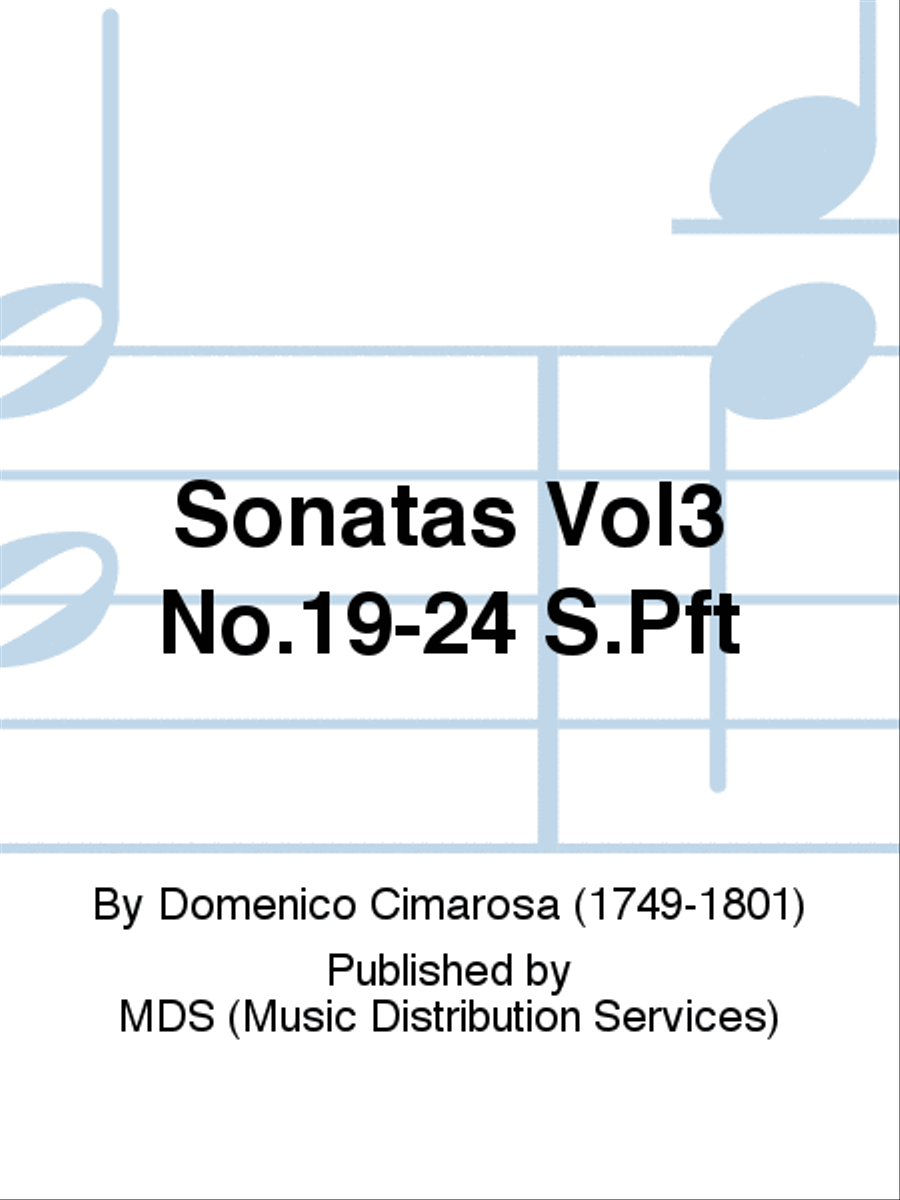 Sonatas Vol.3 No.19 - 24 Piano Solo scores gallery preview page 1