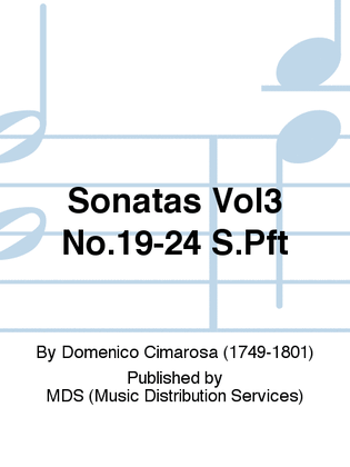 Book cover for Sonatas Vol.3 No.19 - 24