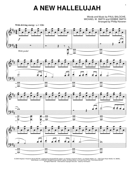 A New Hallelujah [Jazz version] (arr. Phillip Keveren)