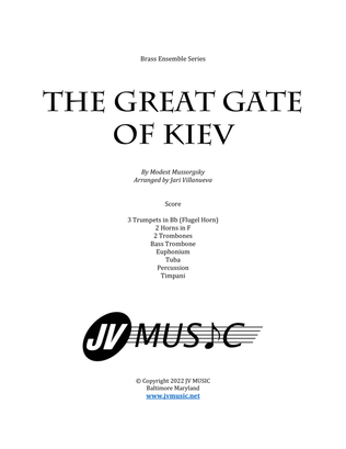 Book cover for The Great Gate of Kiev for Brass Ensemble
