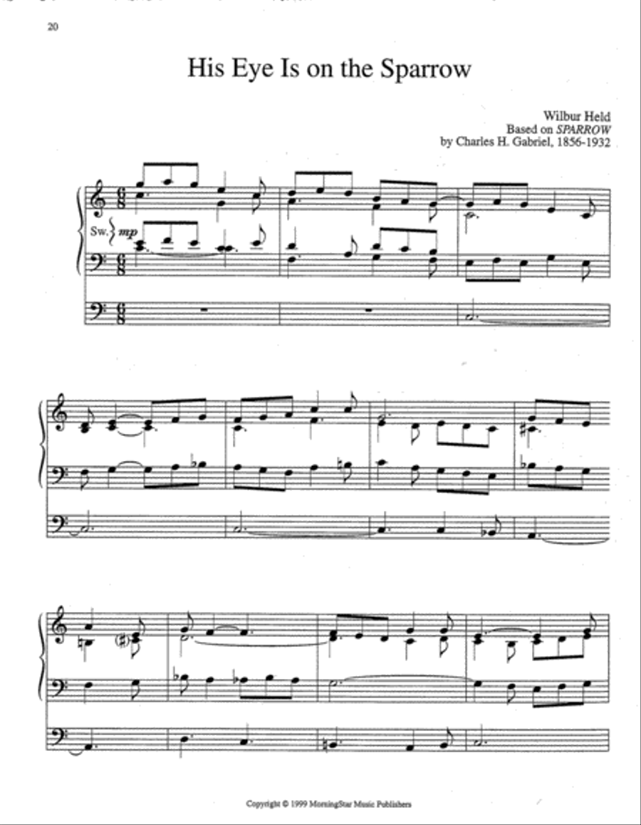 Six Gospel Hymn Preludes Organ scores gallery preview page 5