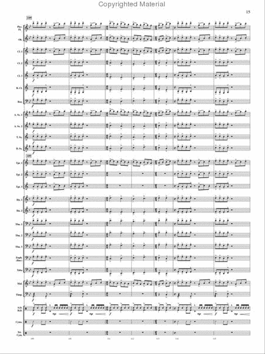 Ouverture Internationale Concert Band scores gallery preview page 16