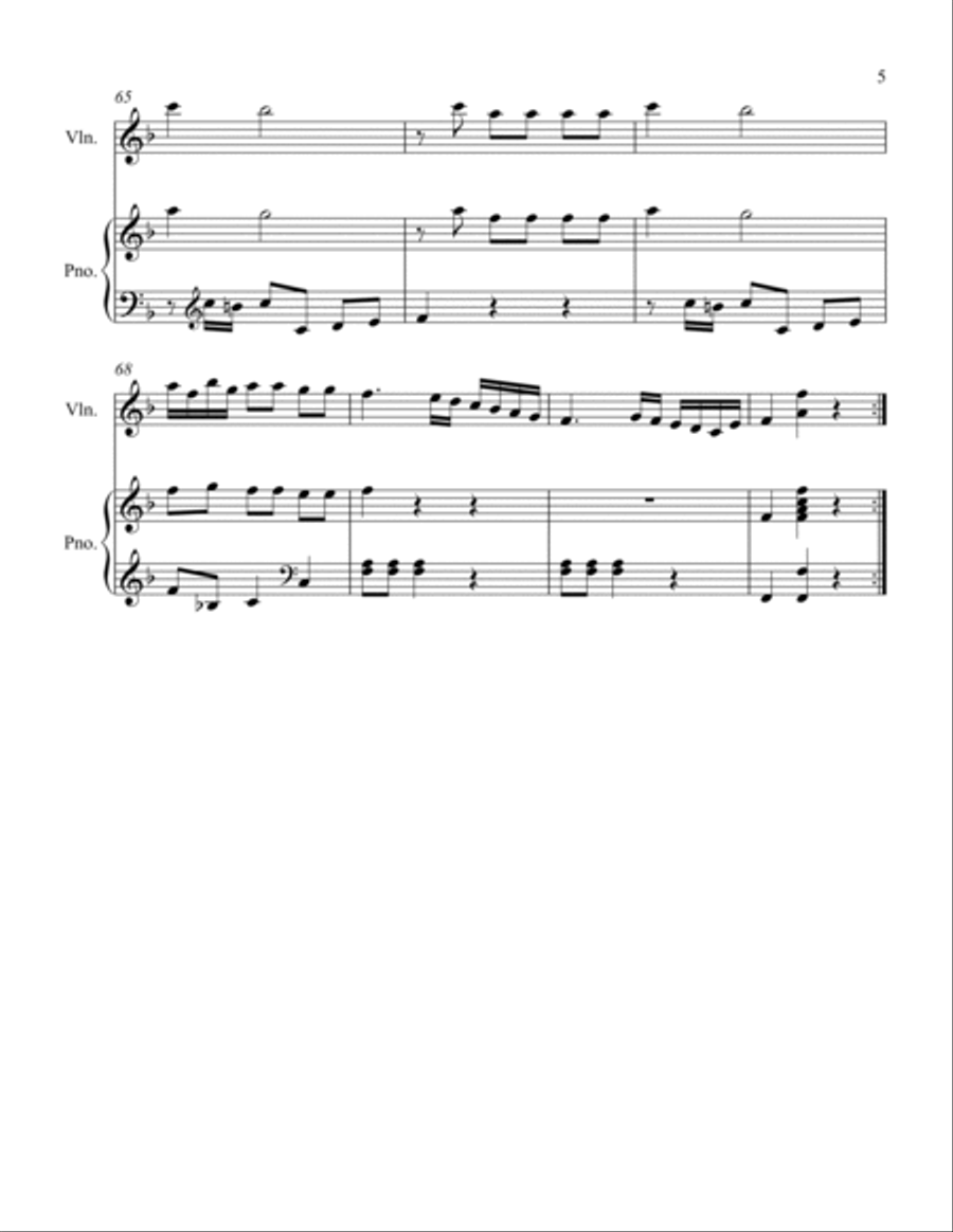 Sonatina Op. 36 #4 Violin Solo scores gallery preview page 5