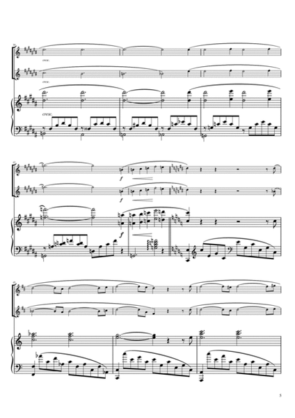 "Liebesträume No. 3" Piano trio /clarinet duet   image number null