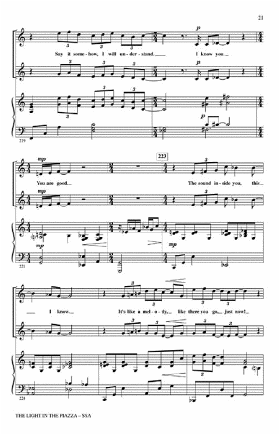 The Light in the Piazza SSA scores gallery preview page 3