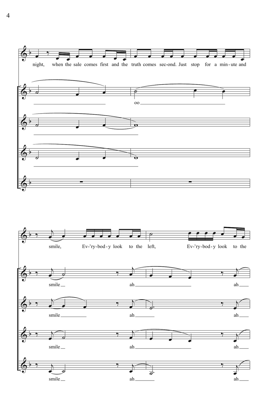 Bellas Finals (Mashup) (from Pitch Perfect)(arr. Deke Sharon) SSA scores gallery preview page 2
