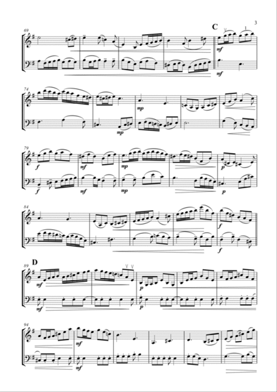 In This Time of Plague - 3 Duets for Violin and Cello String Duet scores gallery preview page 5