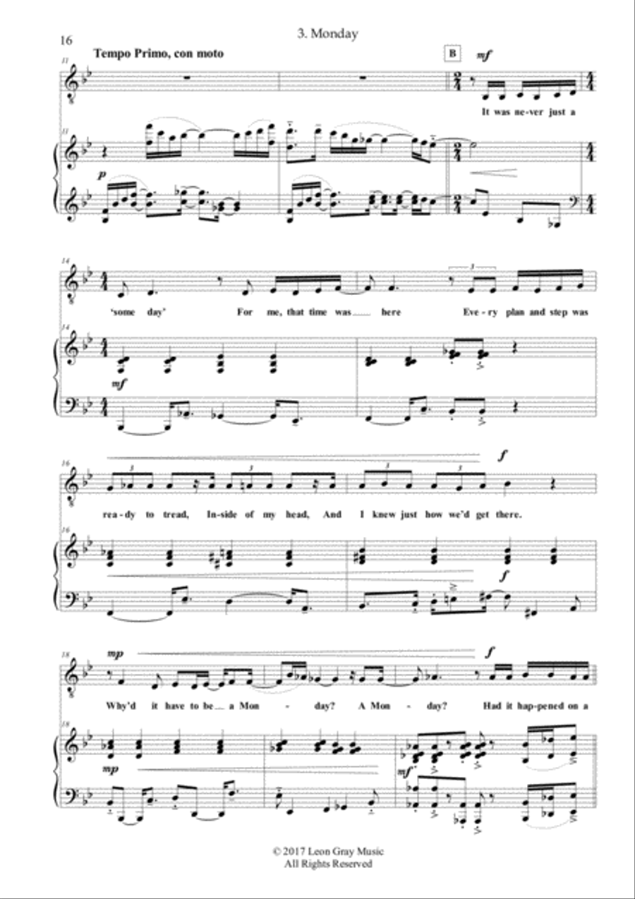 Monday from 'Marionette' Voice scores gallery preview page 3