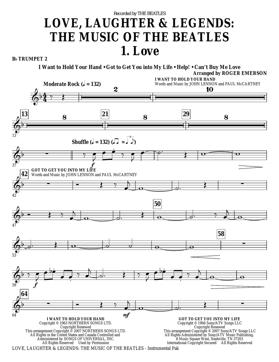 Love, Laughter & Legends - Bb Trumpet 2 Choir scores gallery preview page 1