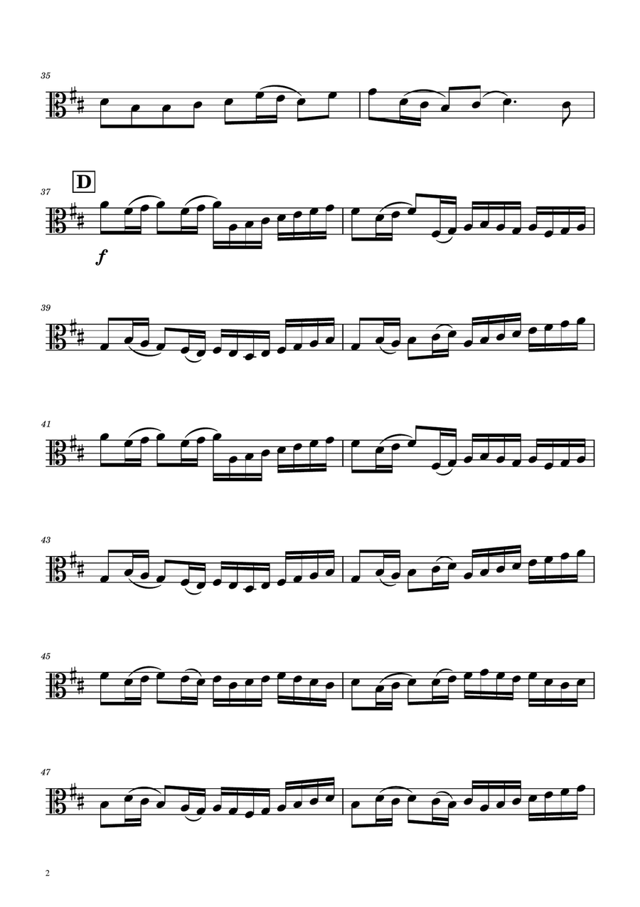 Canon in D - Viola Duet String Duet scores gallery preview page 6