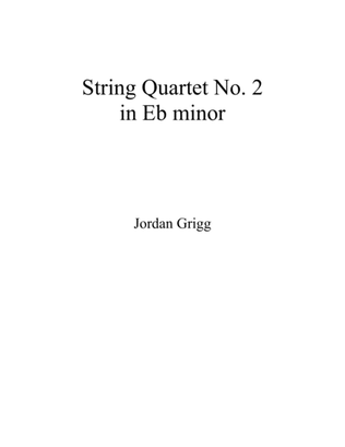 Book cover for String Quartet No.2 in E flat minor Score and parts