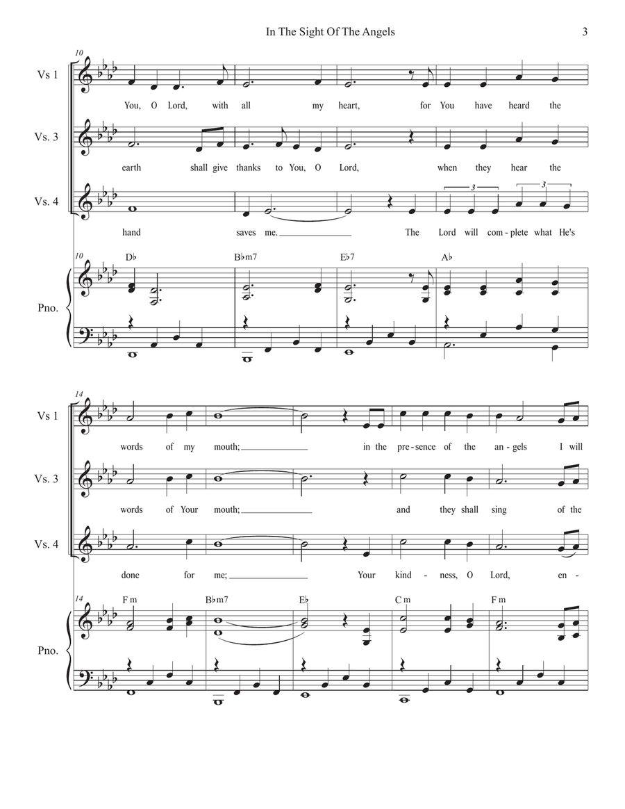 In The Sight Of The Angels (SAB) 3-Part scores gallery preview page 3