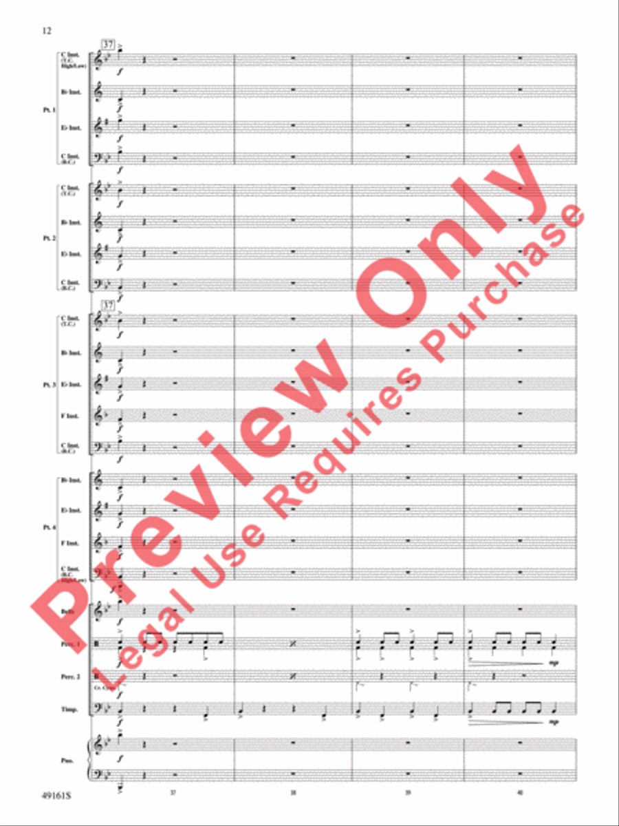 Great Beginnings Concert Band scores gallery preview page 13