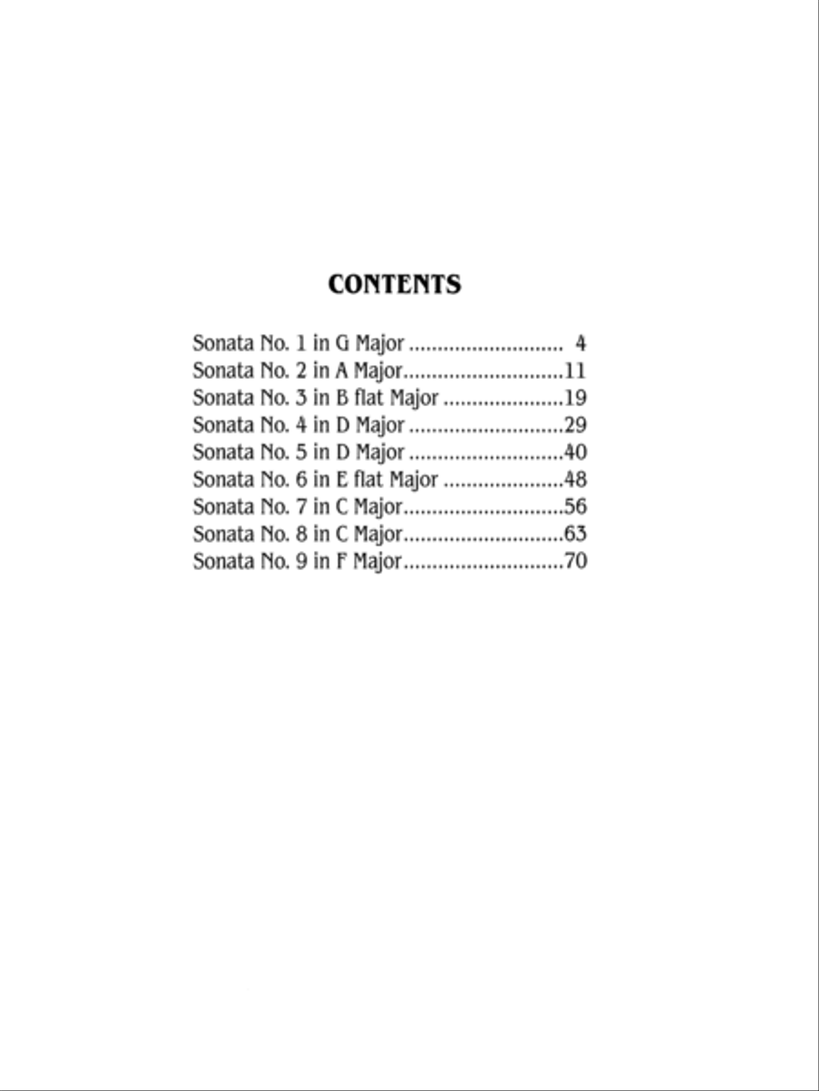 Nine Sonatas Nine Sonatas Piano Solo scores gallery preview page 4