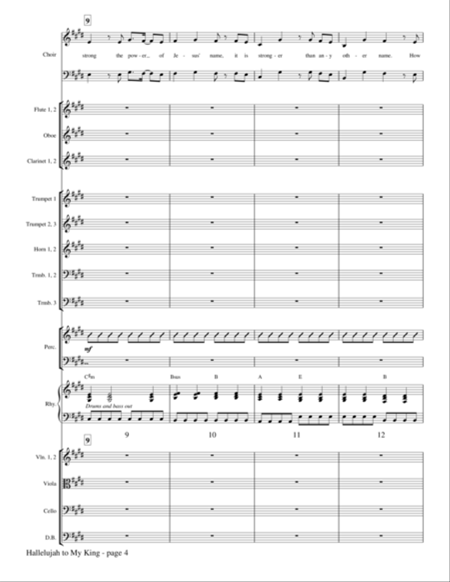 Hallelujah To My King - Full Score Choir scores gallery preview page 3
