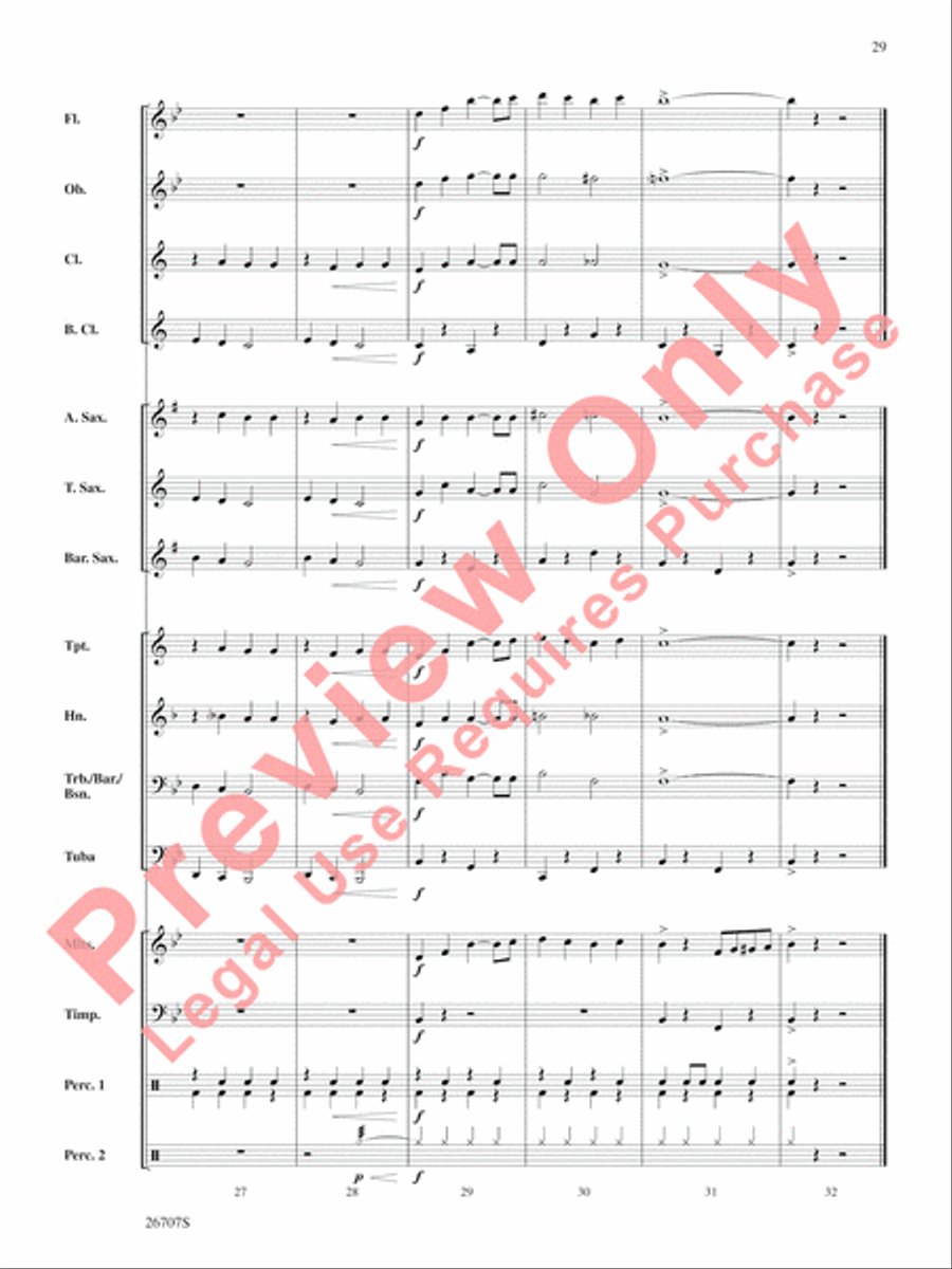 The Wizard of Oz, Themes from Concert Band scores gallery preview page 30