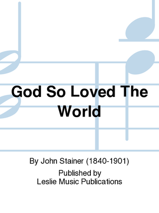 Book cover for God So Loved The World