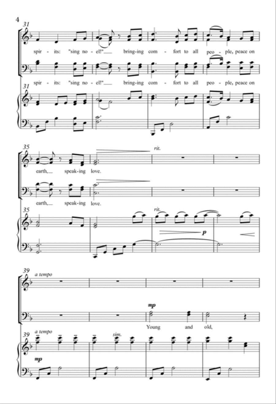 Speaking Love 4-Part scores gallery preview page 3