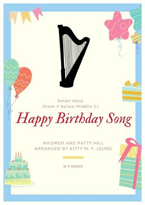 Happy Birthday Song - Small Harp (from F below Middle C)