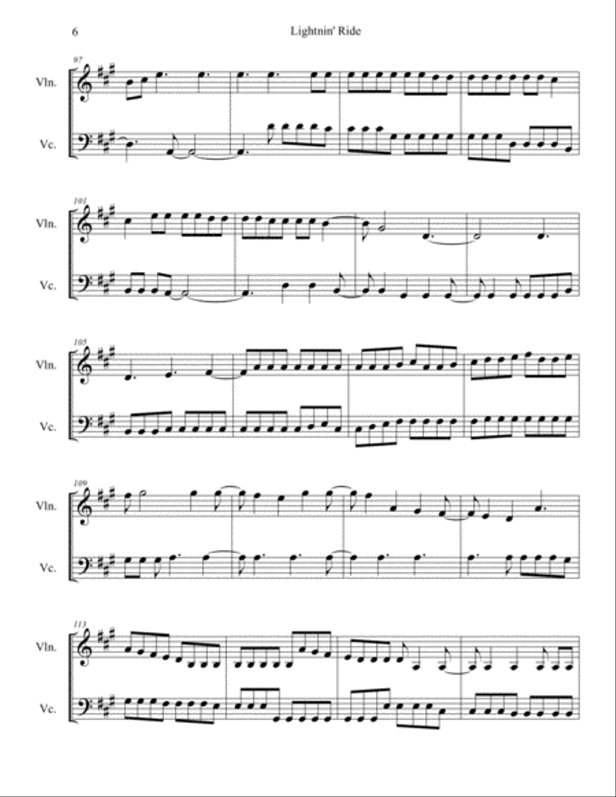 Lightnin' Ride Small Ensemble scores gallery preview page 6