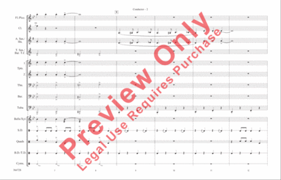 Cartoon Capers Marching Band scores gallery preview page 3