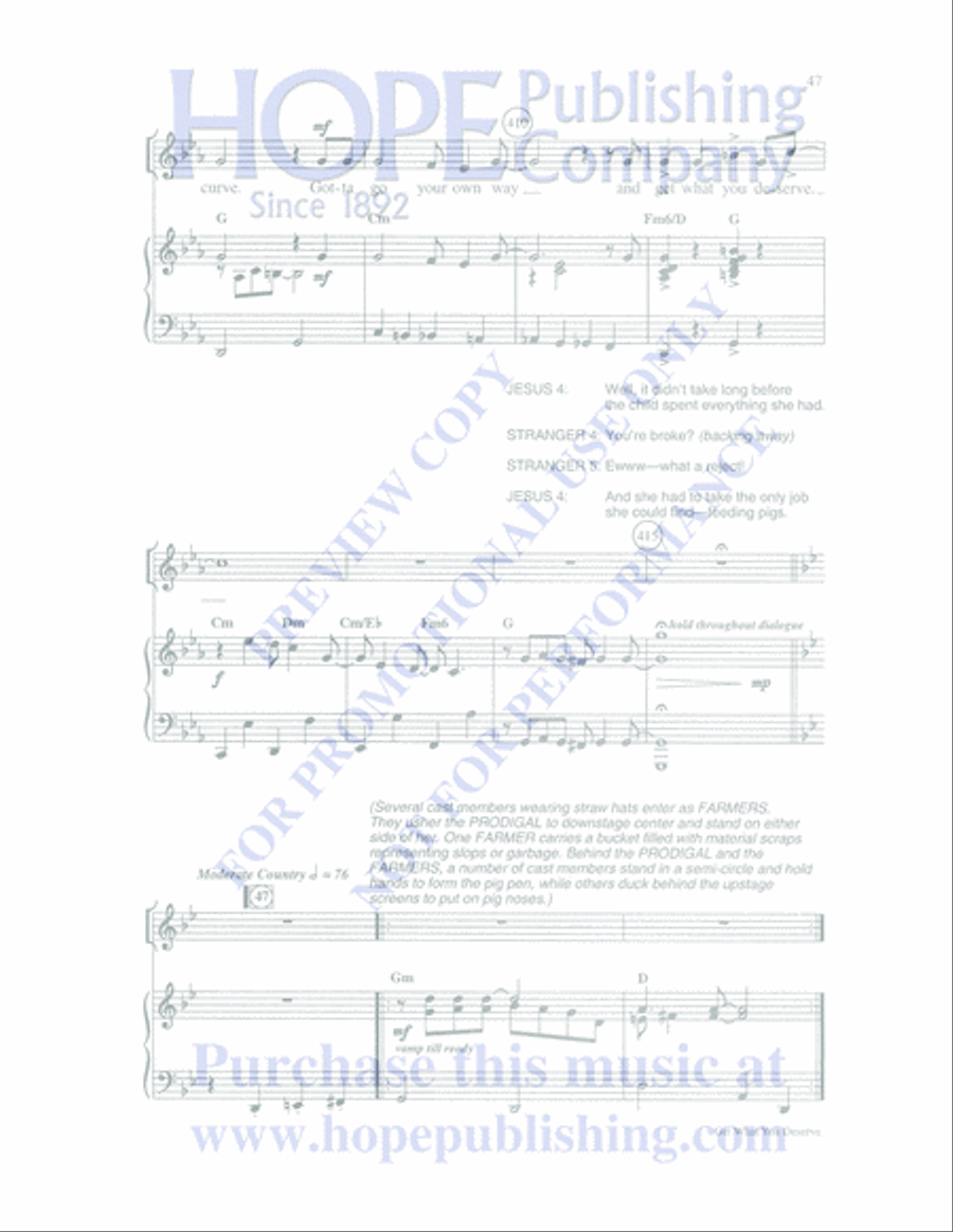 Once Upon a Parable Unison Choir scores gallery preview page 47