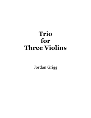 Book cover for Trio for Three Violins