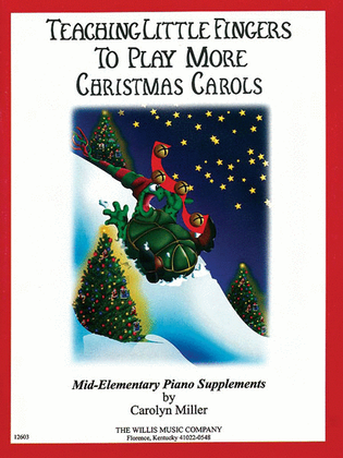 Book cover for Teaching Little Fingers More Christmas Carols