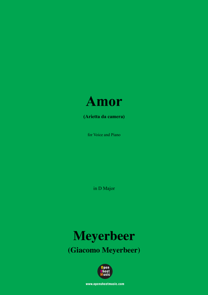 Meyerbeer-Amor(Arietta da camera),in D Major