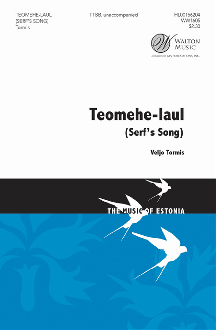 Teomehe-laul TTBB scores gallery preview page 1