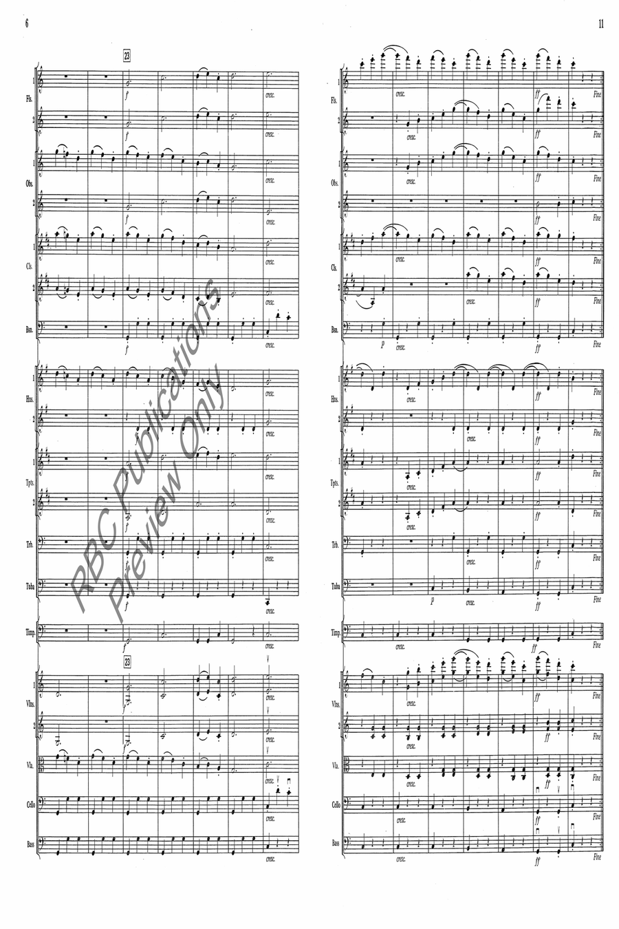 Scherzo From Serenade No. 1 Full Orchestra scores gallery preview page 7