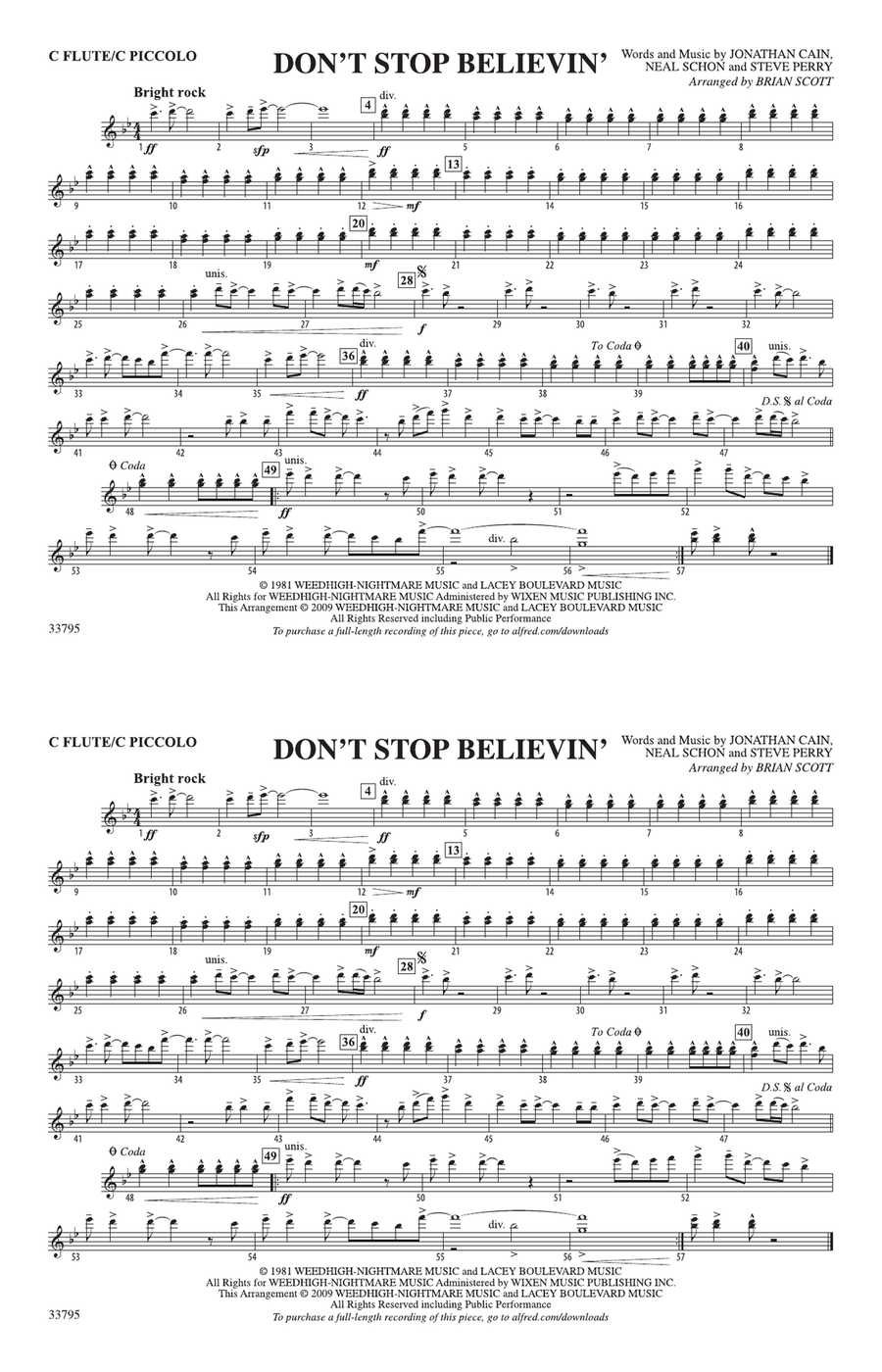 Don't Stop Believin': Flute