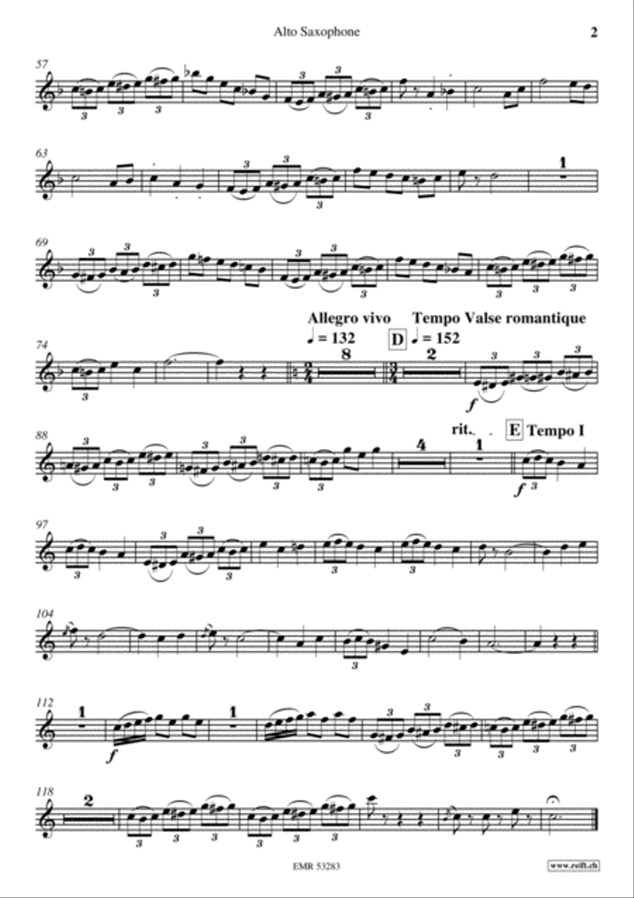 Mirabell Alto Saxophone scores gallery preview page 3