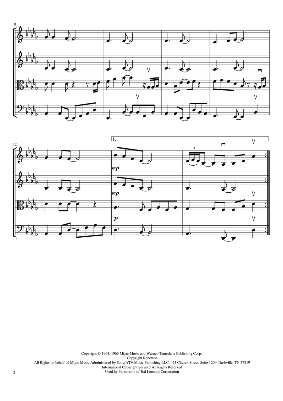 People Get Ready String Quartet scores gallery preview page 2