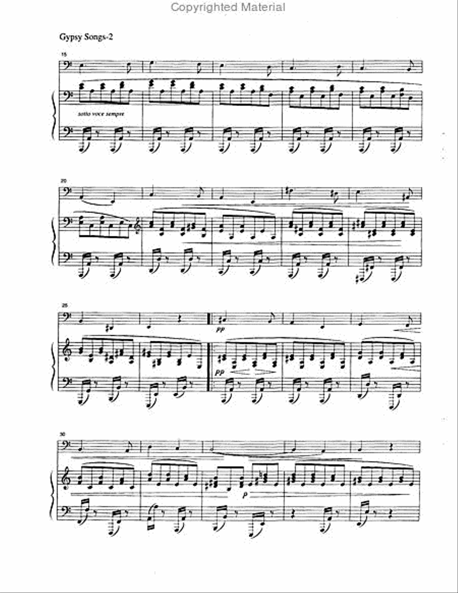 Gypsy Songs Tuba scores gallery preview page 3