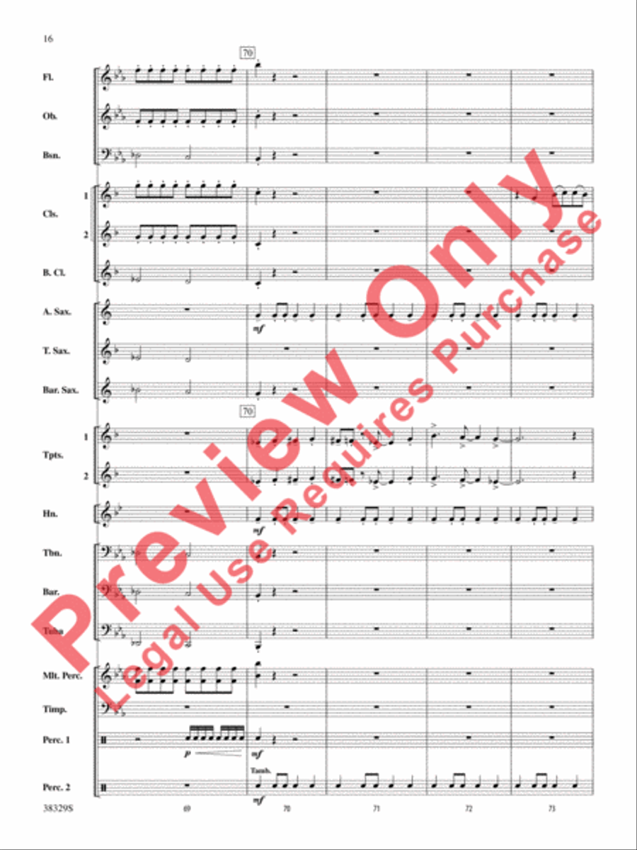 The Chase The Chase Concert Band scores gallery preview page 16