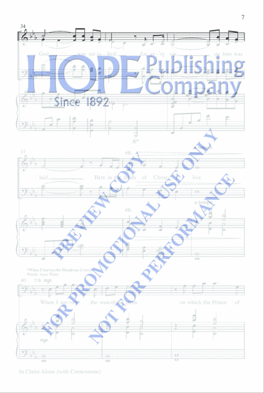 In Christ Alone with Cornerstone Choir scores gallery preview page 6