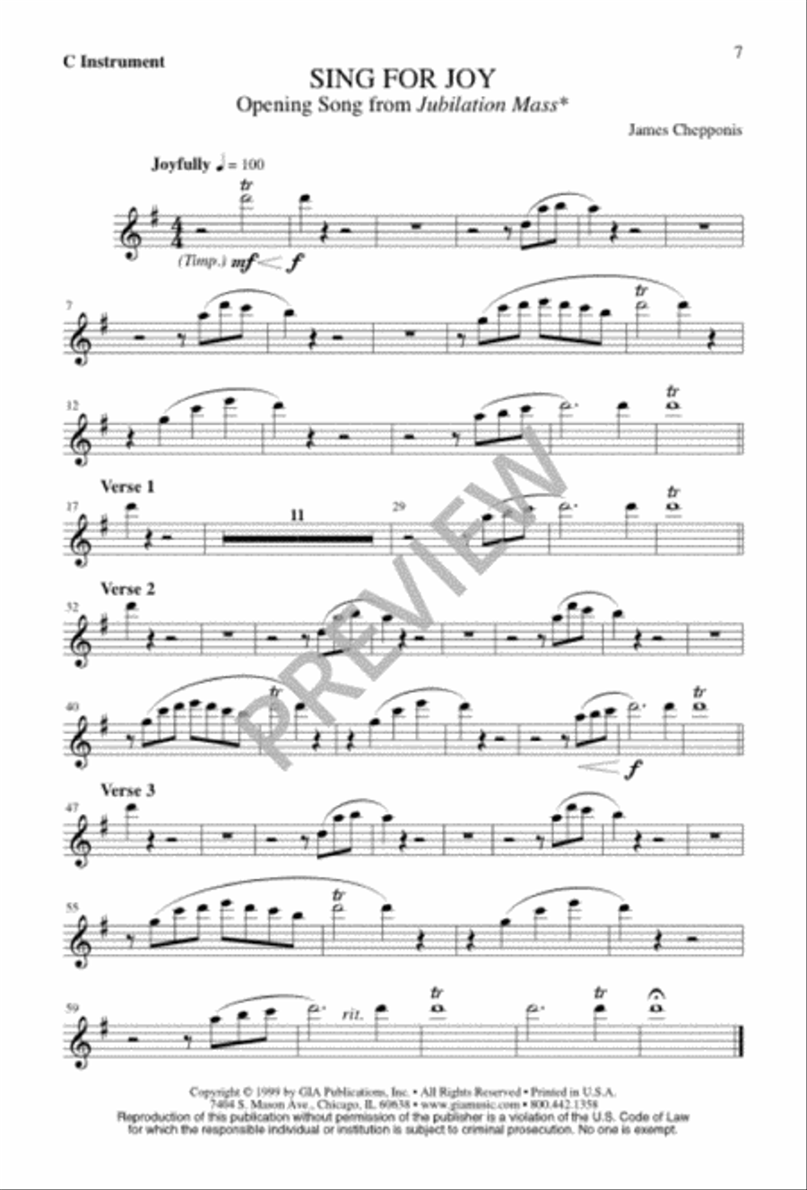 Sing for Joy 4-Part scores gallery preview page 7