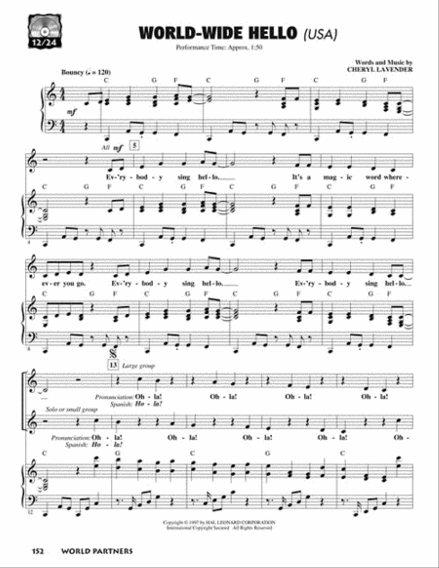 World Partners World Partners Choir scores gallery preview page 2