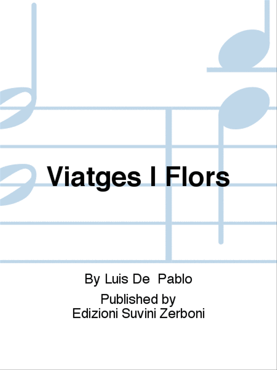 Viatges I Flors Mixed Choir scores gallery preview page 1