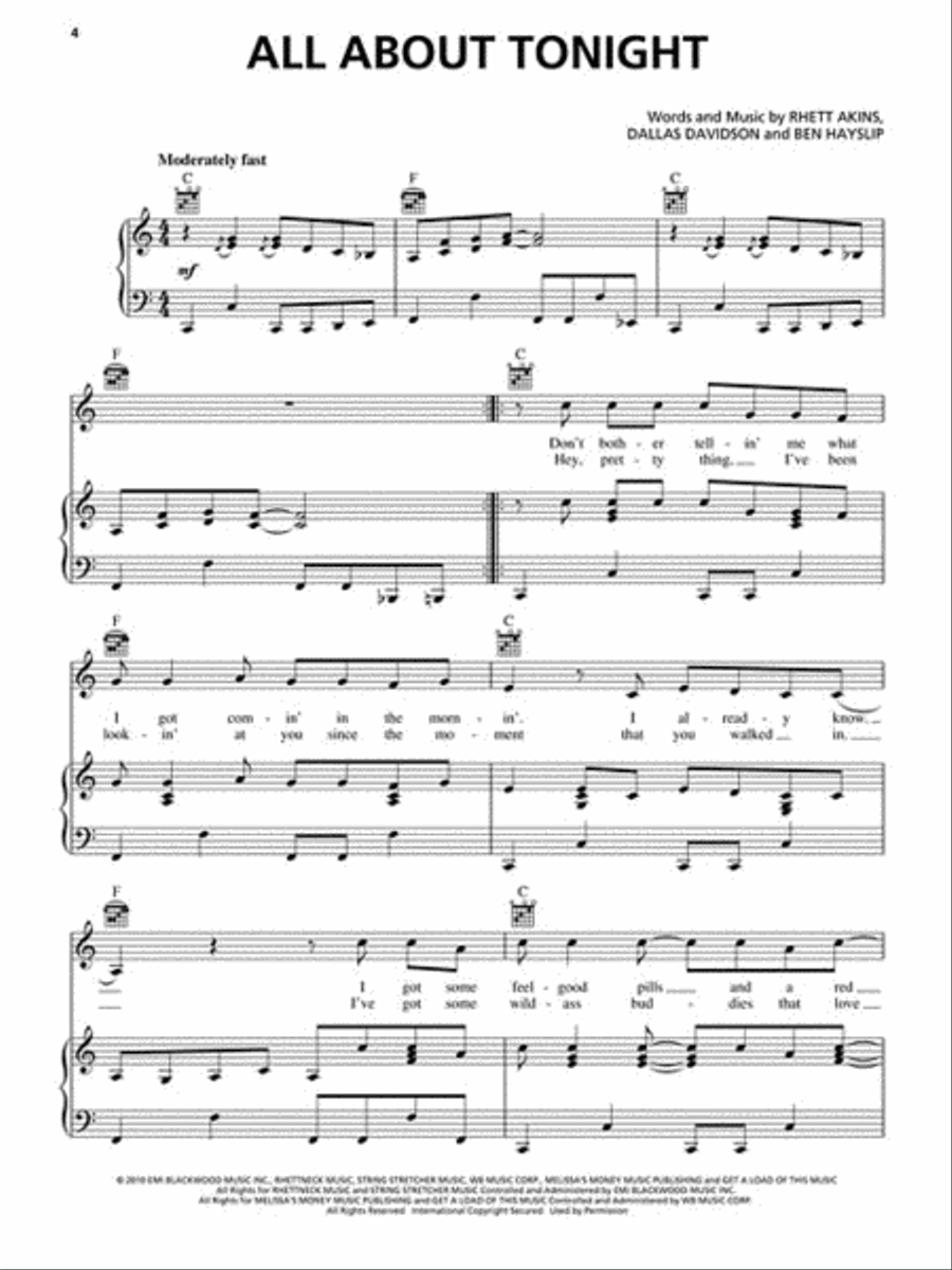 Blake Shelton Greatest Hits Piano, Vocal, Guitar scores gallery preview page 3