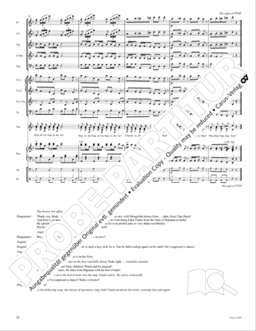Circus Allegro Circus Allegro Choir scores gallery preview page 25