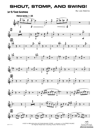 Shout, Stomp, and Swing!: B-flat Tenor Saxophone