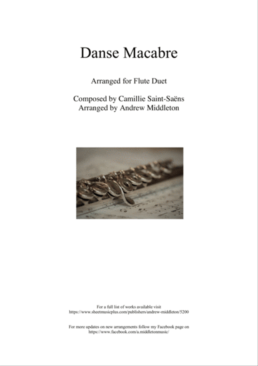 Danse Macabre arranged for Flute Duet Flute Duet scores gallery preview page 1